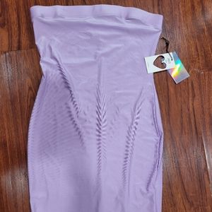 Strapless mini dress